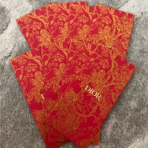 Dior Luxurious Red and Gold Envelopes